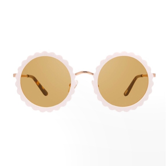 DIFF Dixie Retro Sunglasses Round White Frames - Picture 2 of 8